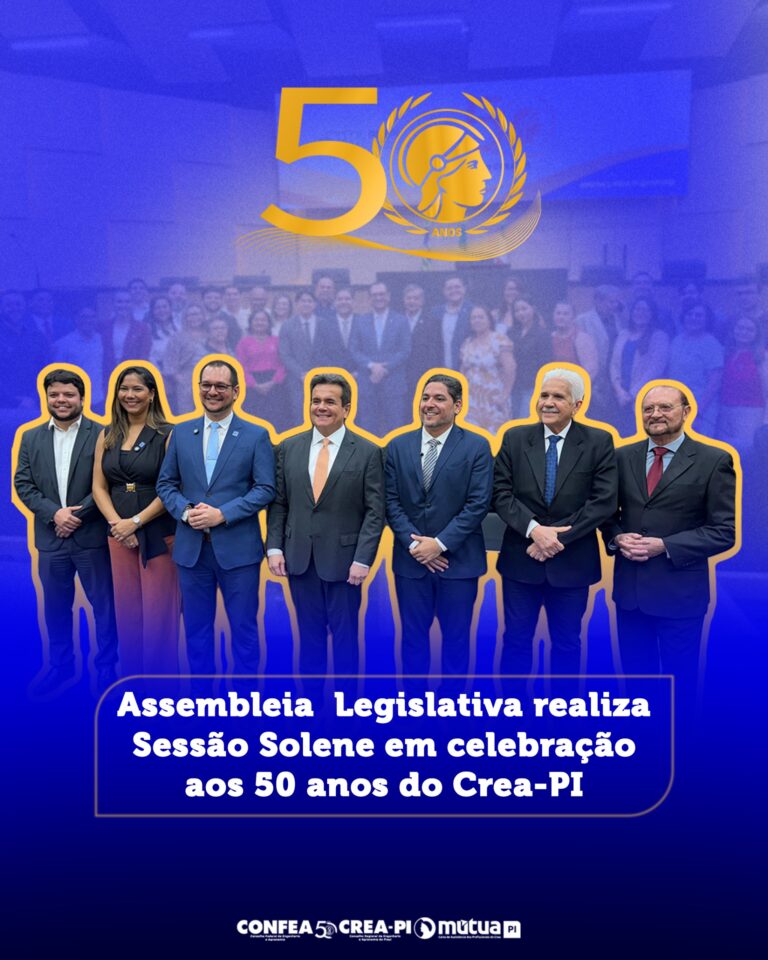 Crea-PI recebe homenagem da Alepi por seus 50 anos de fundação